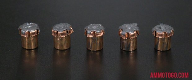 Black Hills Ammunition 124 Grain Jacketed Hollow-Point (JHP) 9mm Luger (9x19) ammo fired into ballistic gelatin