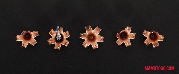 Expanded Black Hills Ammunition 40 Smith & Wesson 140 Grain Solid Copper Hollow Point (SCHP) bullets