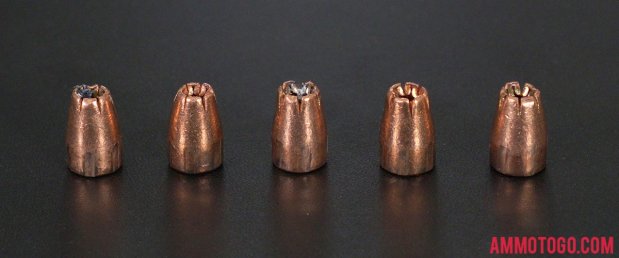 Expanded Magtech 77 Grain Jacketed Hollow-Point (JHP) 380 Auto (ACP) Ammo.