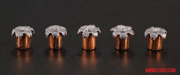 Expanded Speer 10mm Auto 200 Grain Jacketed Hollow-Point (JHP) bullets