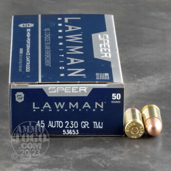 Image of 1000rds - 45 ACP Speer Lawman 230gr. TMJ Ammo