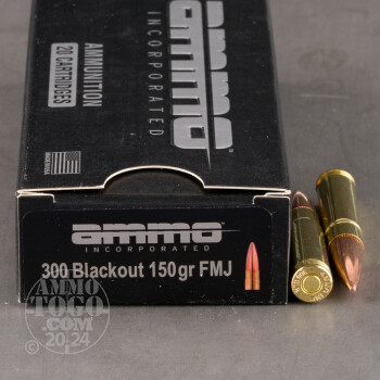 Image of 500rds – 300 AAC Blackout Ammo Inc. 150gr. FMJ Ammo