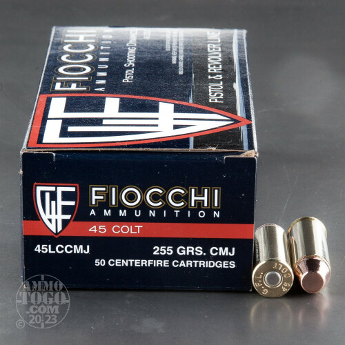 500rds - 45 Long Colt Fiocchi 255gr. CMJ Ammo