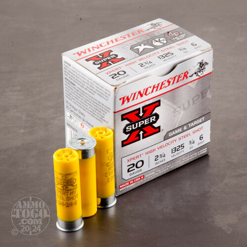 Winchester 20 Gauge Game / Target Steel Shotshell - WE20GT6