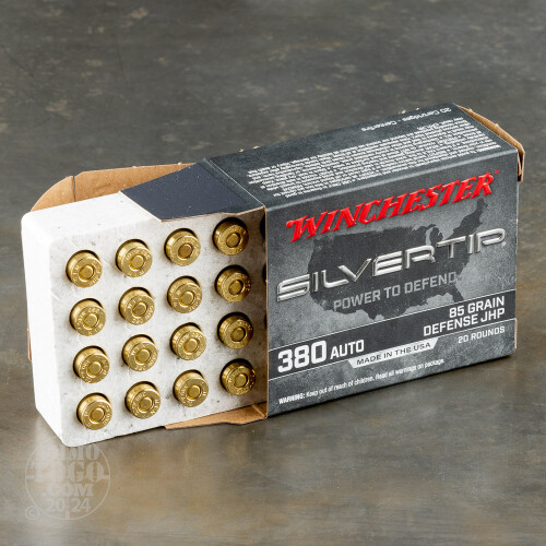 380 Auto (ACP) Ammo 200 Rounds of 85 Grain Jacketed HollowPoint (JHP