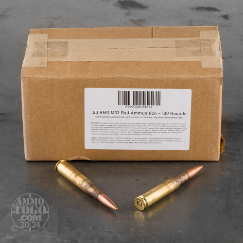 50 Bmg Full Metal Jacket Fmj Ammo For Sale By Lake City 100 Rounds