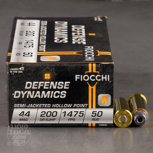44 Magnum Ammunition for Sale. Fiocchi 200 Grain Jacketed Hollow-Point ...