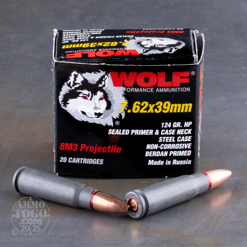 Cheap 7 62x39 ammo bulk wolf hollow point 1000 round packs