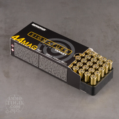 44 Magnum Ammo - 50 Rounds of 240 Grain Total Metal Jacket