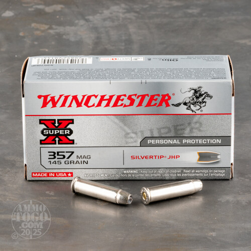 357 Magnum Ammo - 50 Rounds of 145 Grain Jacketed Hollow