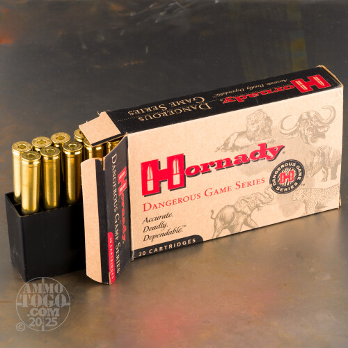 458 Winchester Mag Ammo - 20 Rounds of 500 Grain DGX by Hornady