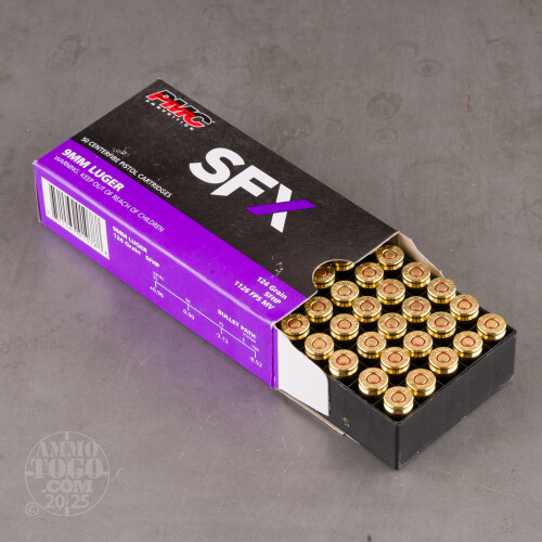 9mm Luger (9x19) Ammunition for Sale. PMC 124 Grain Jacketed