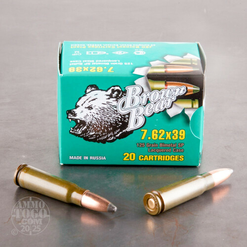 7.62X39 Jacketed Soft-Point (JSP) Ammo for Sale by Brown
