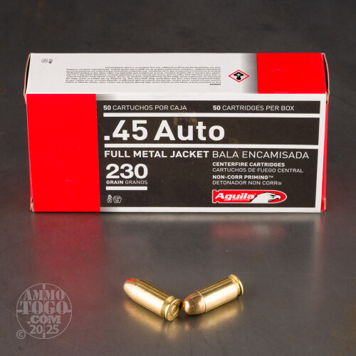 45 ACP (Auto) Full Metal Jacket (FMJ) Ammo for Sale by
