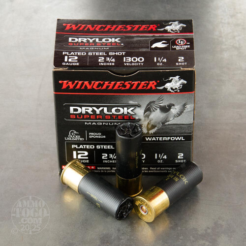 12 Gauge #2 Shot Ammo for Sale by Winchester - 25 Rounds