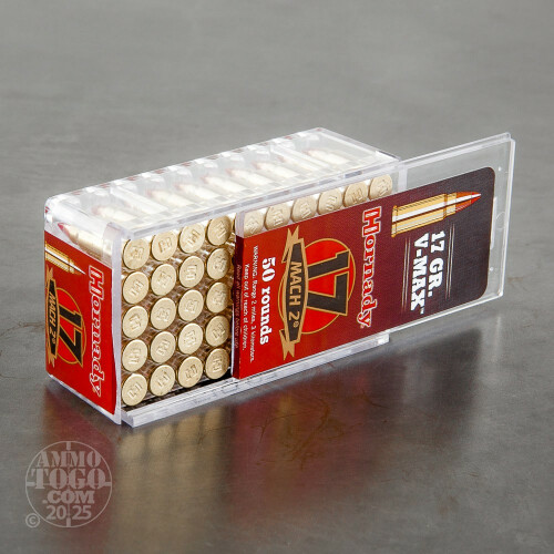 17 HM2 (Mach 2) Ammunition for Sale. Hornady 17 Grain V-MAX - 50 Rounds