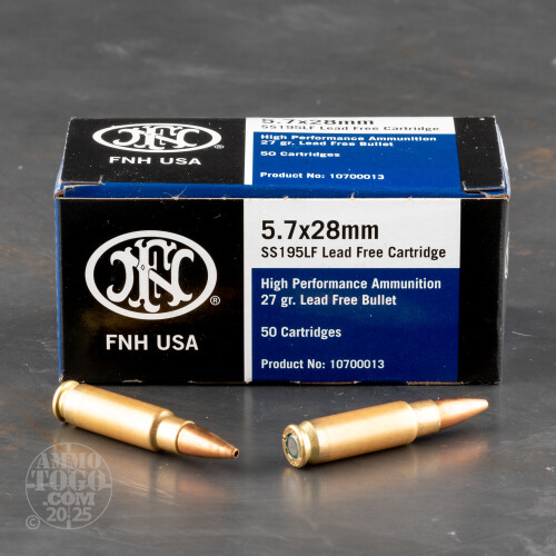 5.7x28mm Ammunition for Sale. FN Herstal 27 Grain Jacketed