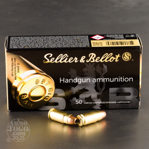 357 Sig Jacketed Hollow-Point (JHP) Ammo for Sale by Sellier & Bellot - 50  Rounds