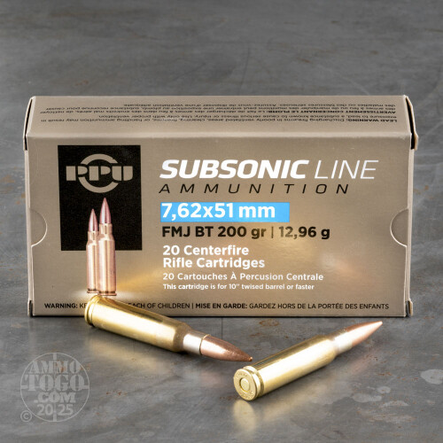 308 Winchester (7.62X51) Ammo - 20 Rounds of 200 Grain Full
