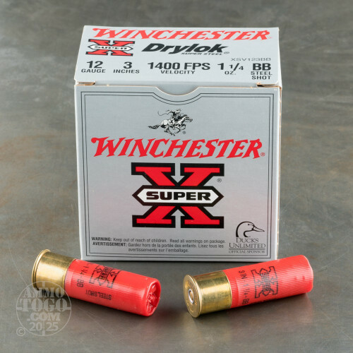 Bb Rounds 12 Gauge Ammo - 25 Rounds of 1-1/4 oz. BB Shot by Winchester