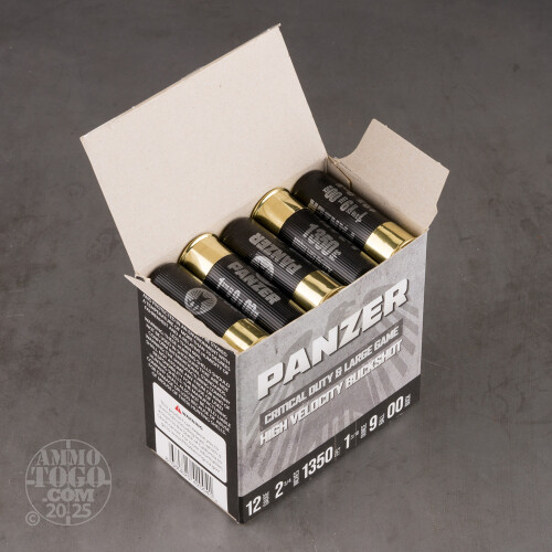 12 Gauge Ammo - 25 Rounds of 1-3/16 oz. #00 Buck by Panzer