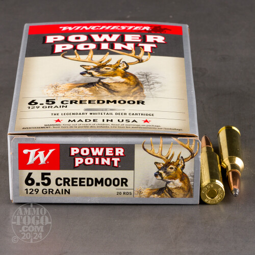 6.5mm Creedmoor PowerPoint (PP) Ammo for Sale by Winchester 20 Rounds