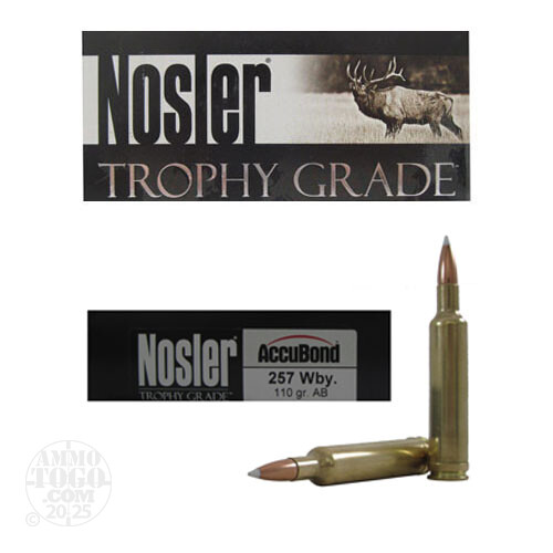 257 Weatherby Magnum Ammunition for Sale. Nosler Ammunition