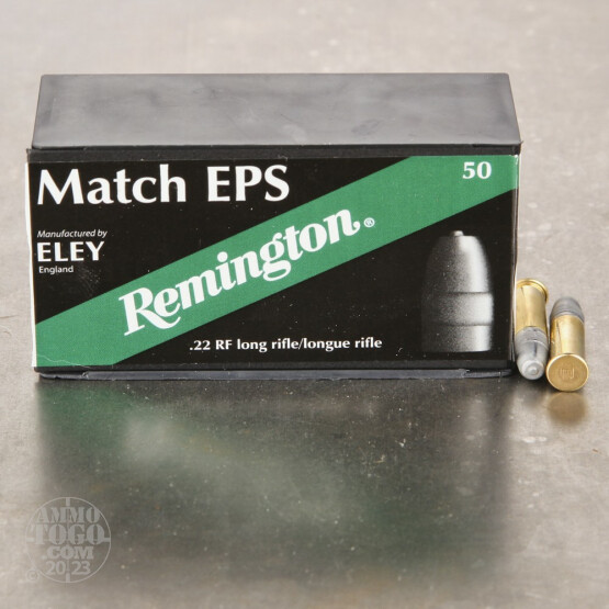 50rds - 22LR Remington Eley Match EPS 40gr. Solid Point Ammo