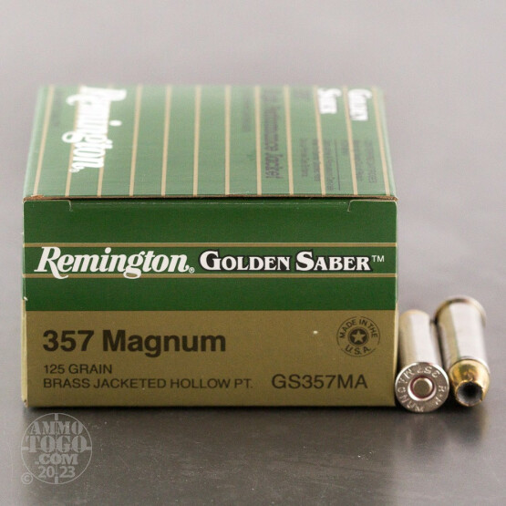 25rds - 357 Mag Remington Golden Saber 125gr. HP Ammo