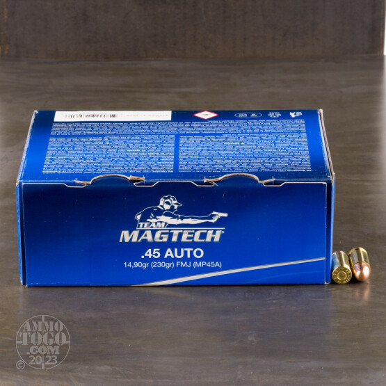 250rds - 45 ACP MAGTECH 230gr. FMJ Value Pack Ammo