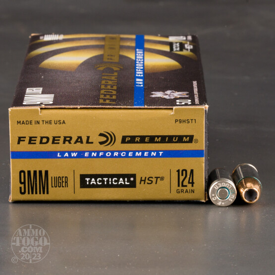 Federal 9mm HSTs with 124 grain JHP bullet