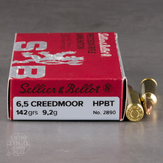 20rds – 6.5 Creedmoor Sellier & Bellot 142gr. HPBT Ammo