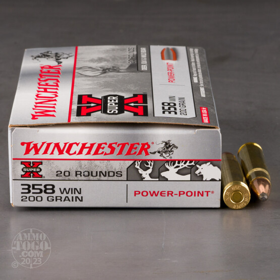 20rds – 358 Win Winchester Super-X 200gr. Power-Point Ammo