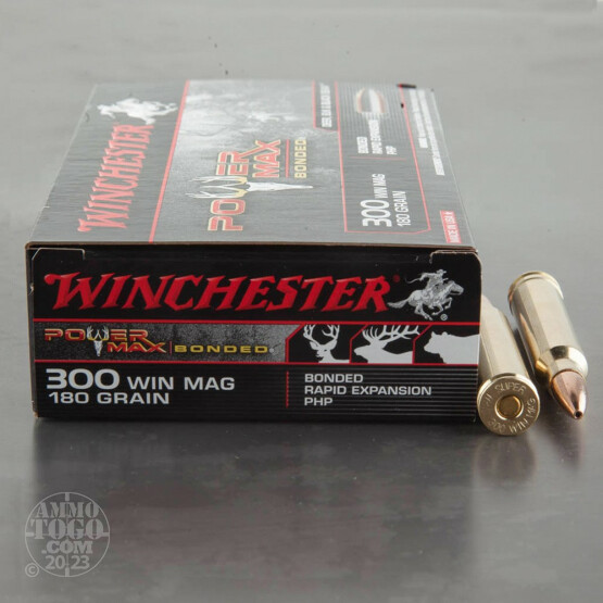 20rds - 300 Win. Mag. Winchester Power Max Bonded 180gr. PHP Ammo