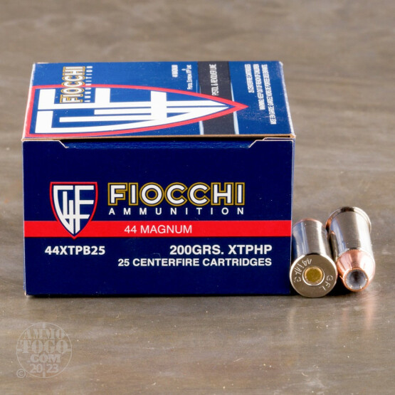 500rds - 44 Mag Fiocchi 200gr XTP Jacketed Hollow Point Ammo