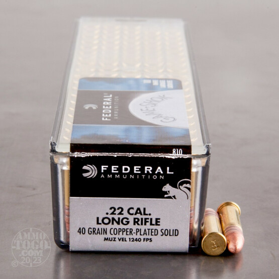 100rds - 22LR Federal Game Shok 40gr. Lead Round Nose Ammo