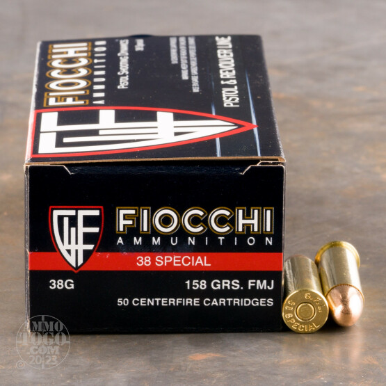 1000rds -  38 Special Fiocchi 158gr Full Metal Jacket