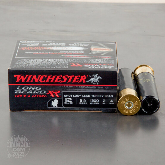 10rds – 12 Gauge Winchester Long Beard XR 3-1/2" 2oz. #4 Shot-Lok Ammo