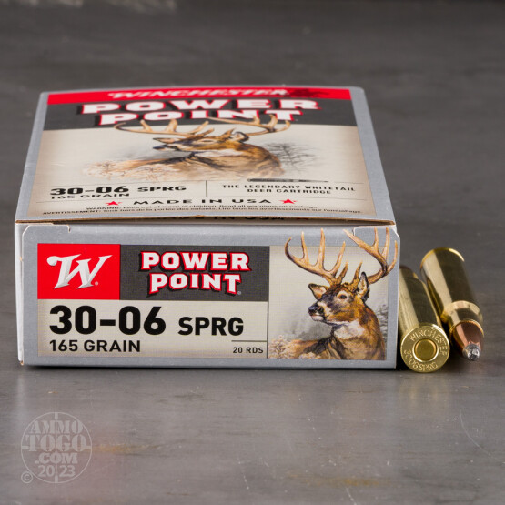 20rds - 30-06 Winchester 165gr. Super-X Pointed Soft Point Ammo