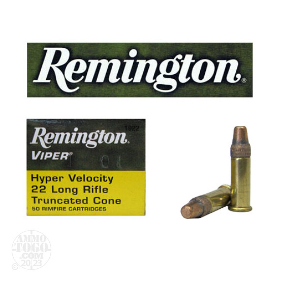 500rds - 22LR Remington Viper HV 36gr Truncated Cone Ammo