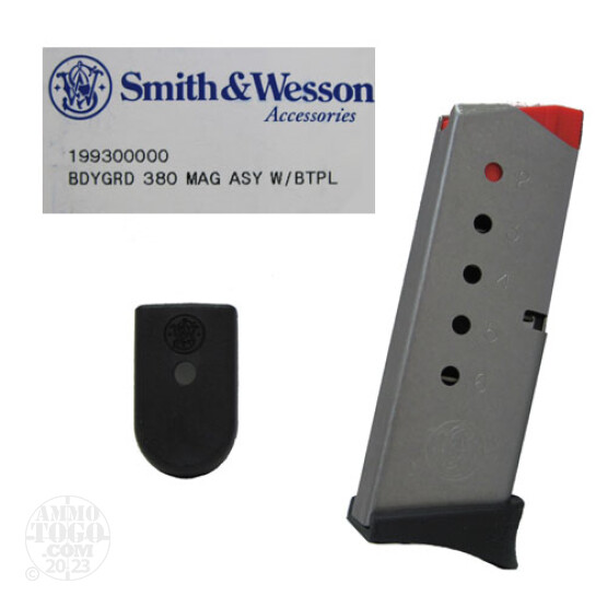 1 - Factory New Smith & Wesson Bodyguard 380 ACP 6rd. Mag w/ Baseplate
