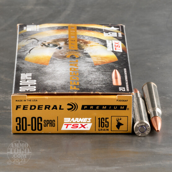 20rds – 30-06 Federal 165gr. TSX Ammo