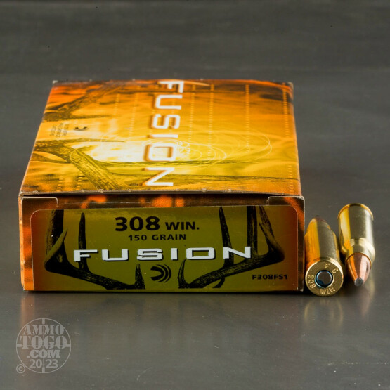 20rds – 308 Win Federal Fusion 150gr. SP Ammo