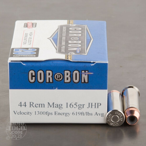 20rds - 44 Mag Corbon 165gr. HP Ammo