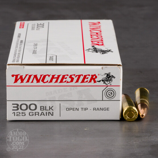 20rds – 300 AAC Blackout Winchester USA 125gr. Open Tip Ammo