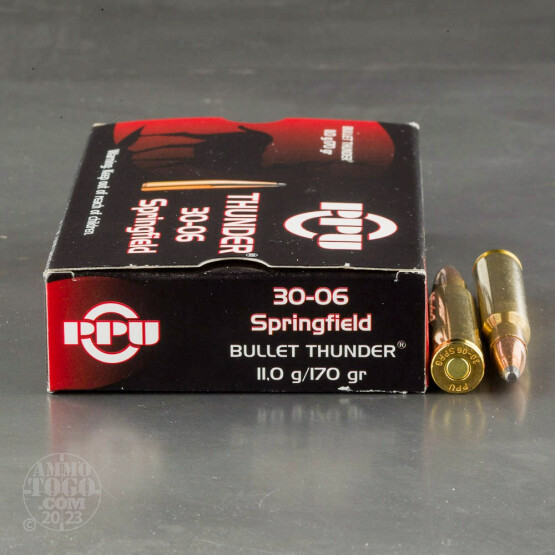 20rds - 30-06 Prvi Partizan Bullet Thunder 170gr. PSP Ammo