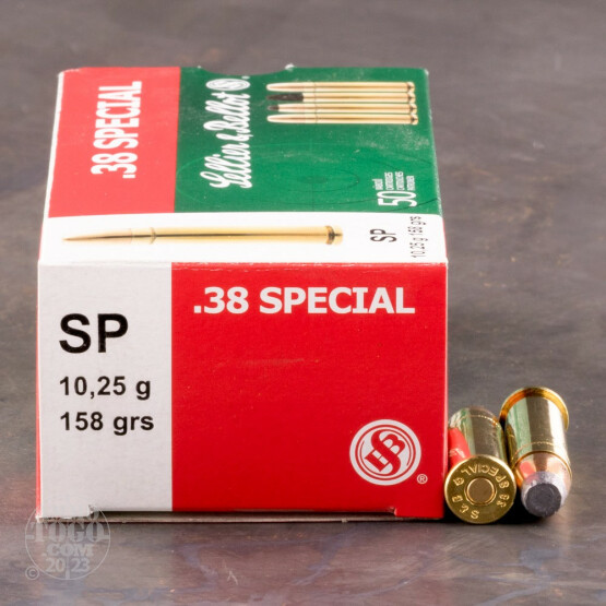 50rds - 38 Special Sellier & Bellot 158gr. Soft Point Ammo
