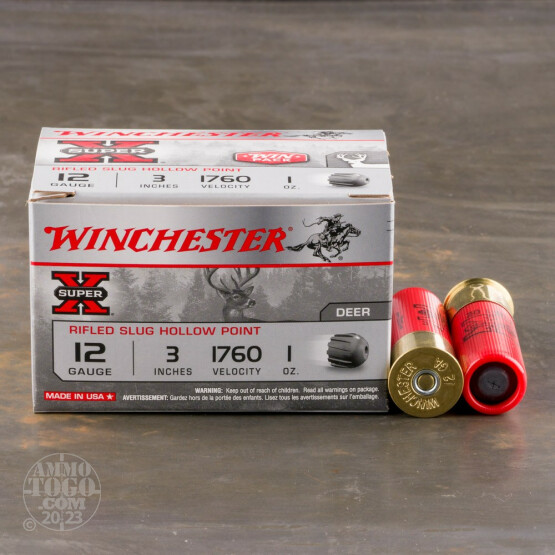 150rds - 12 Gauge Winchester Super-X 3" Magnum 1oz. Rifled Slug Ammo