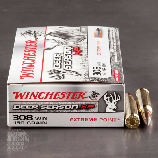 20rds – 308 Win Winchester Deer Season XP 150gr. Extreme Point Ammo