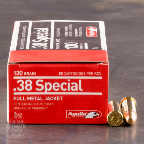 1000rds - 38 Special Aguila 130gr. FMJ Ammo